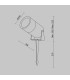 Bern Outdoor Spike Graphite 3000K 1200lm IP65-3