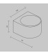 Blow Outdoor Up Down Wall Lamp Graphite 3000K 900lm IP54-3