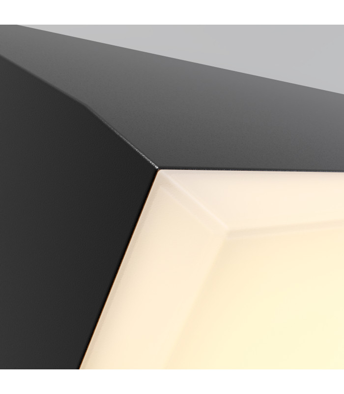 Brick 9x18cm Outdoor Wall Down Lamp Graphite 3000K 1100lm IP54-2