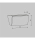 Brick 9x18cm Outdoor Wall Down Lamp Graphite 3000K 1100lm IP54-3