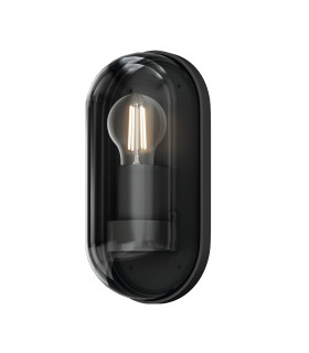 Candle 25cm Outdoor Flush Wall Lamp Graphite IP65 1xE27-1