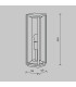 Cell 50cm Outdoor Bollard Graphite IP54 1xE27-3
