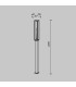 Cell 220cm Outdoor Bollard Graphite IP54 1xE27-3