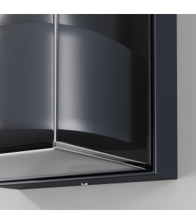 Conf Outdoor Wall Lantern Graphite IP65 1xE27-2