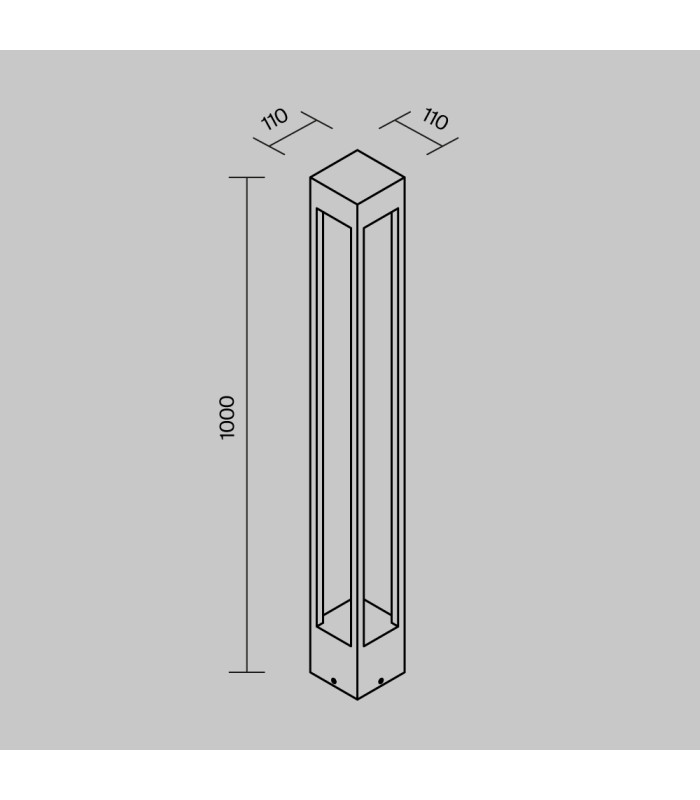 Elbe Outdoor Bollard Graphite 3000K 650lm IP65-3