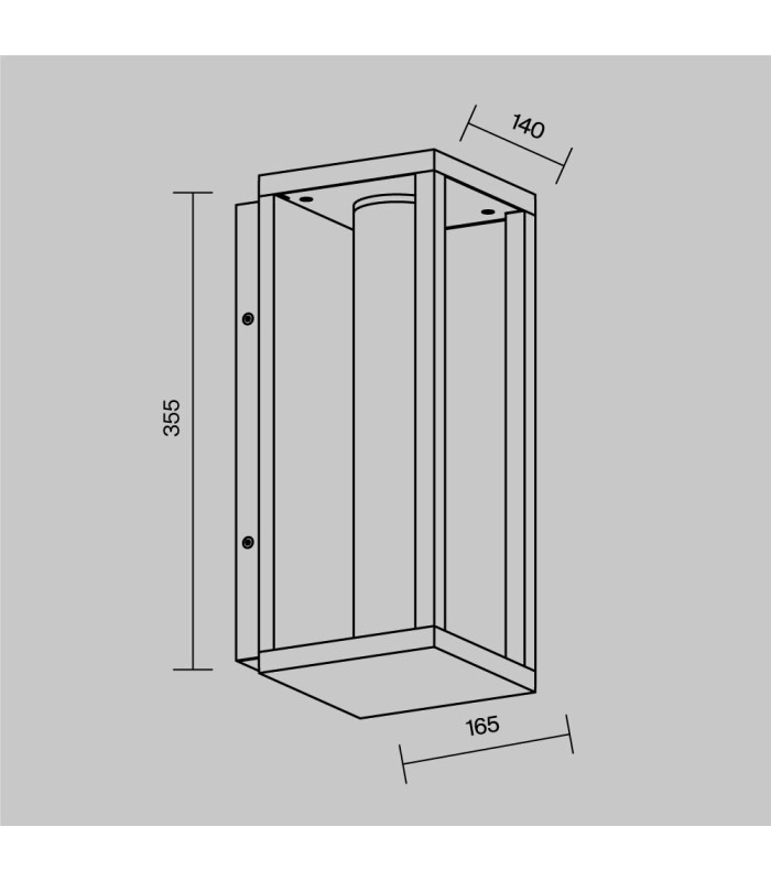 Expo Outdoor Wall Lantern Black 3000K 650lm IP54-3
