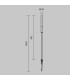 Flare 100cm Outdoor Spike Graphite 3000K 250lm IP65-3