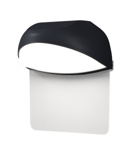 Gloss Outdoor Wall Down Lamp Graphite 3000K 500lm IP65-1