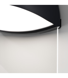 Gloss Outdoor Wall Down Lamp Graphite 3000K 500lm IP65-2
