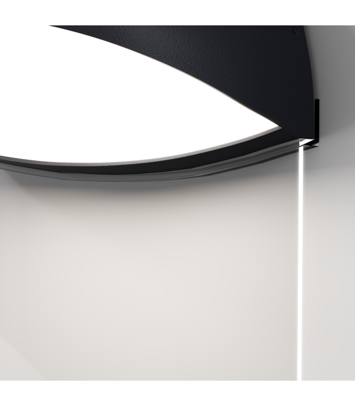 Gloss Outdoor Wall Down Lamp Graphite 3000K 500lm IP65-2