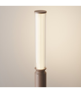 Lit 78cm Outdoor Bollard Brown 3000K 750lm IP65-2
