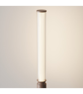 Lit 198cm Outdoor Bollard Brown 3000K 1500lm IP65-2