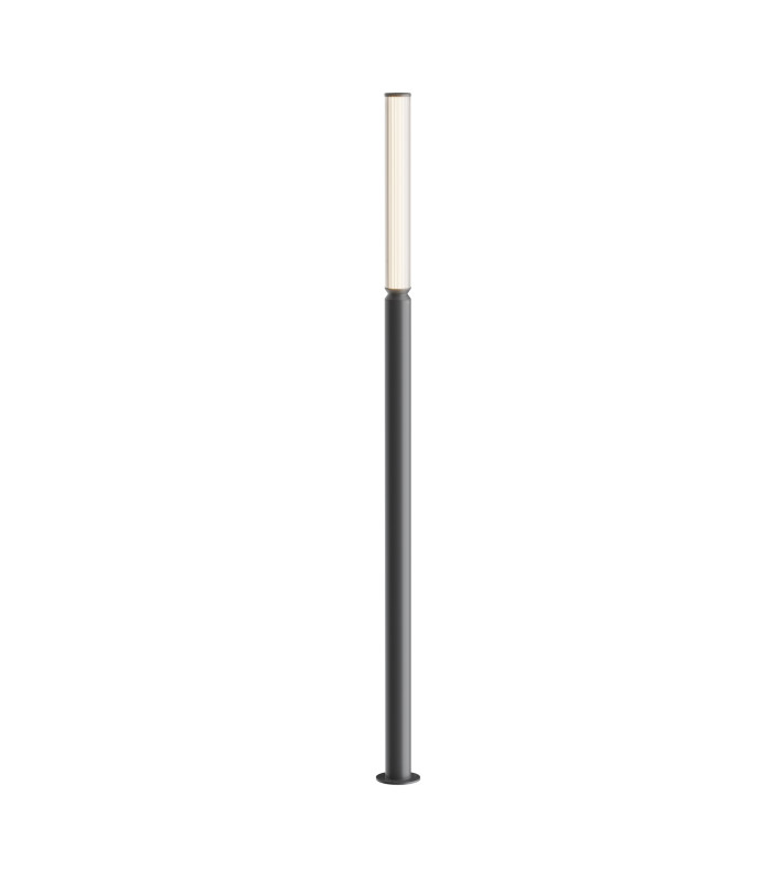 Lit 198cm Outdoor Bollard Graphite 3000K 1500lm IP65-1