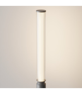 Lit 198cm Outdoor Bollard Graphite 3000K 1500lm IP65-2