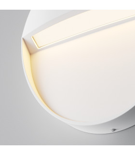 Mane Round Outdoor Flush Wall Lamp White 3000K 100lm IP54-2