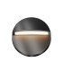 Mane Round Outdoor Flush Wall Lamp Black 3000K 100lm IP54-1