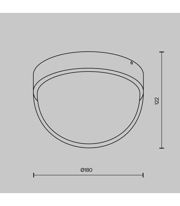 Mon Outdoor Surface Mounted Downlight Graphite 3000K 1100lm IP65-3