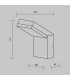 Paso Outdoor Wall Down Lamp Black 3000K 865lm IP54-3