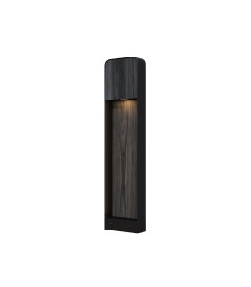 Porte Outdoor Bollard Black Wood 3000K 250lm IP54-1