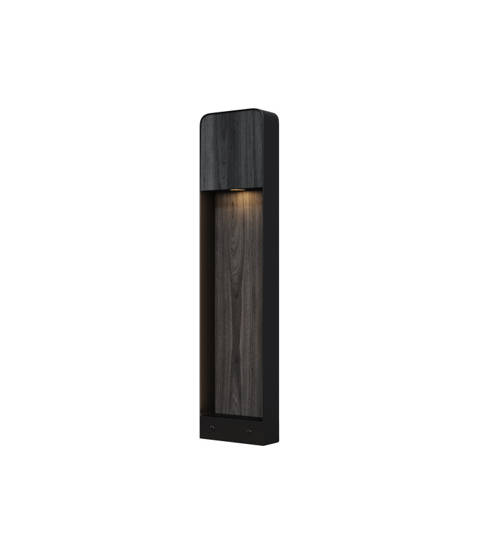 Porte Outdoor Bollard Black Wood 3000K 250lm IP54-1
