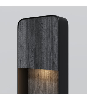 Porte Outdoor Bollard Black Wood 3000K 250lm IP54-2