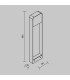Porte Outdoor Bollard Black Wood 3000K 250lm IP54-3
