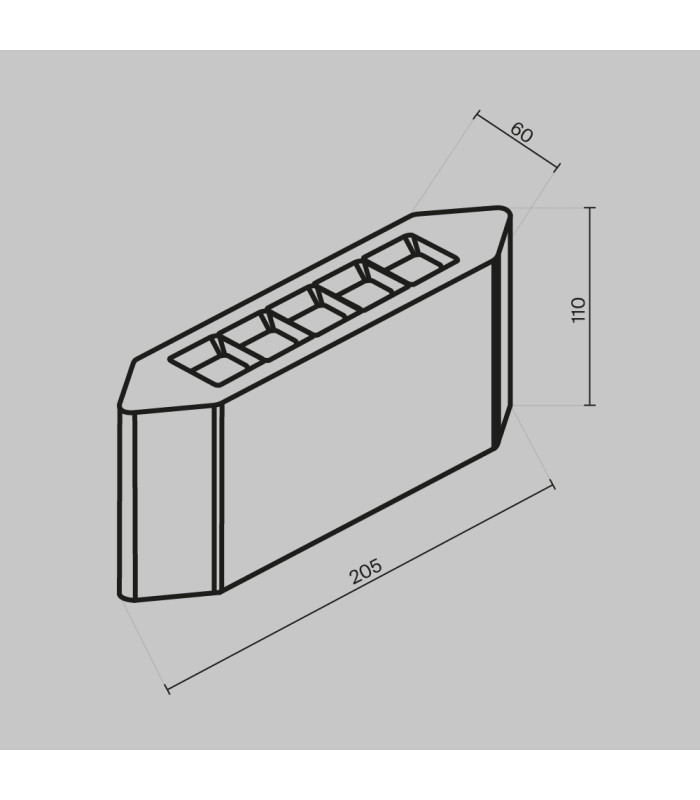 Pull Outdoor Up Down Wall Lamp Graphite 3000K 400lm IP54-3