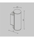 Rock Outdoor Modern Wall Lamp Graphite 3000K 600lm IP54-3