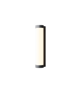 Rounge 30cm Outdoor Flush Wall Lamp Black 3000K 600lm IP54-1