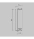 Rounge 30cm Outdoor Flush Wall Lamp Black 3000K 600lm IP54-3