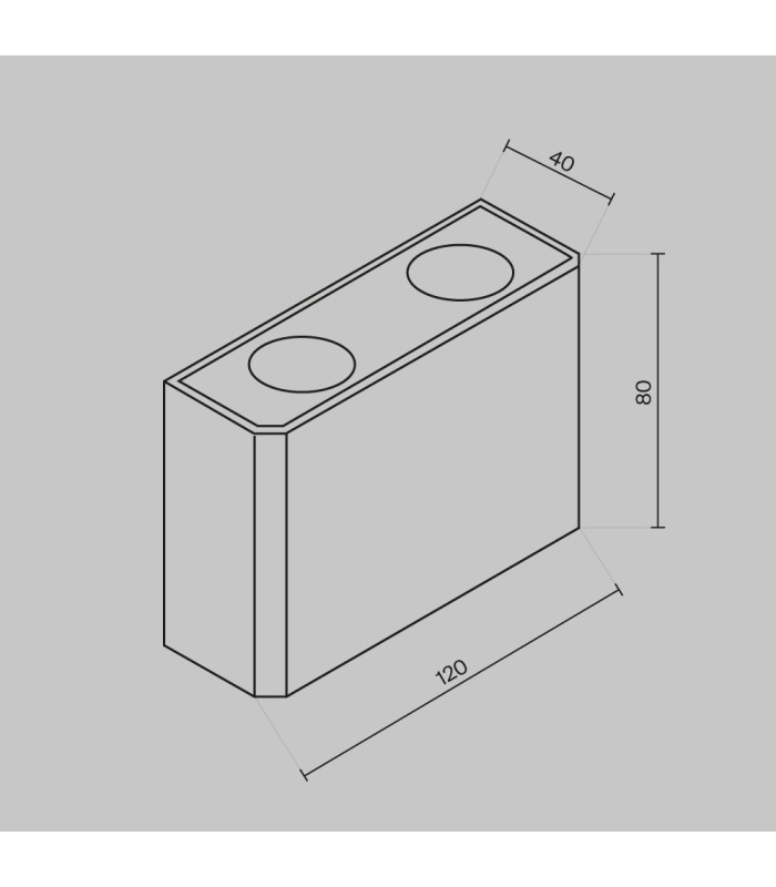 Show Outdoor Up Down Wall Lamp Graphite 3000K 200lm IP54-3
