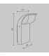 Stock Outdoor Wall Down Lamp Graphite 3000K 450lm IP65-3