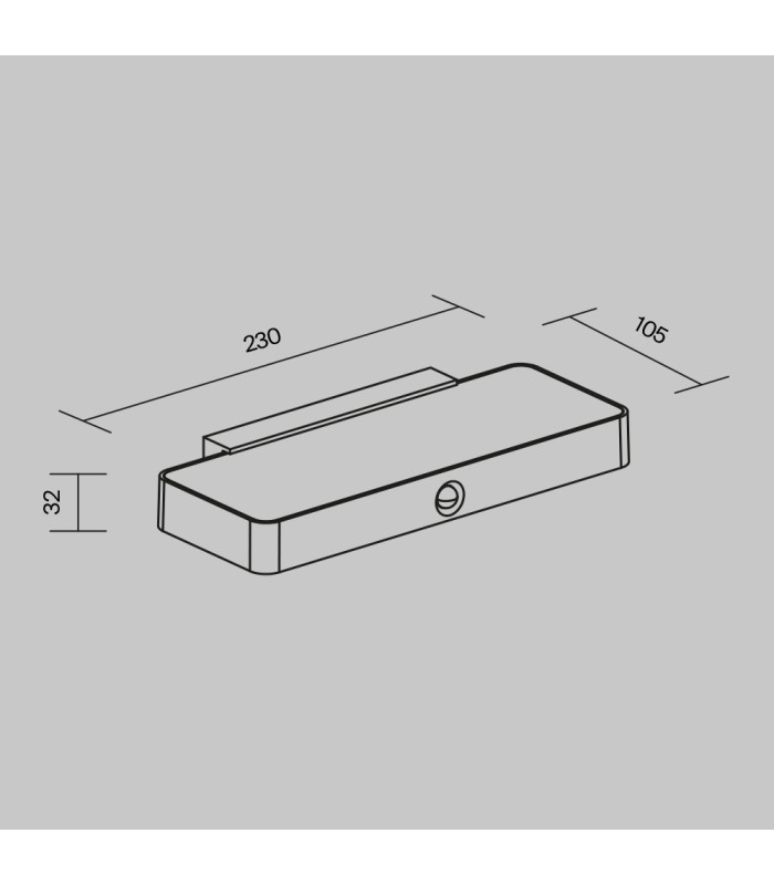 Pir Outdoor Modern Wall Lamp Graphite 3000K 150lm IP54-3