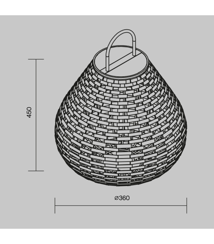 Plet 45cm Outdoor Lighting Black 3000K 100lm IP65-3