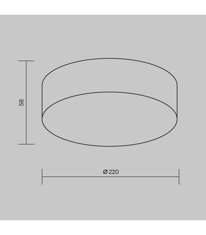 Zon Ip 22cm Outdoor Surface Mounted Downlight Black 3000K 2200lm IP65-3