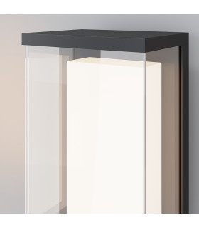 Baker Street Outdoor Modern Wall Lamp Black 3000K 420lm IP65-2