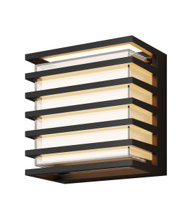 Downing Street Outdoor Modern Wall Lamp Black 3000K 380lm IP65-1