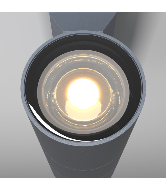 Bowery Outdoor Up Down Wall Lamp Grey IP54 2xGU10-2