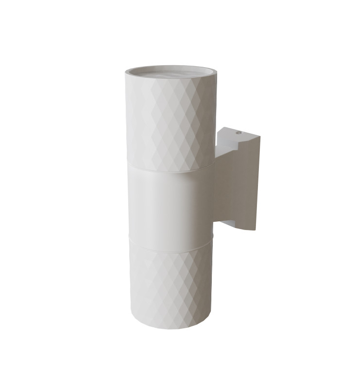 Bowery Outdoor Up Down Wall Lamp White IP54 2xGU10-1