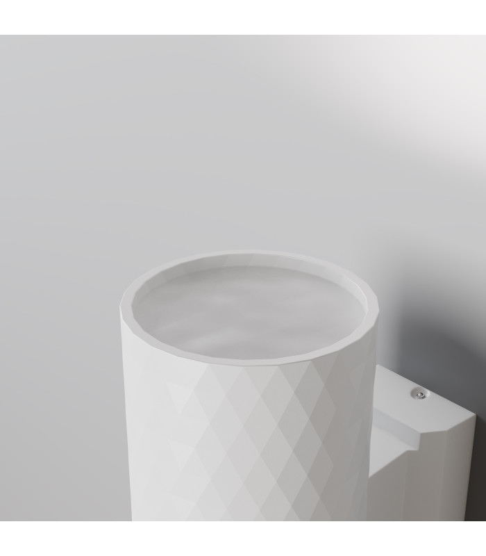 Bowery Outdoor Up Down Wall Lamp White IP54 2xGU10-2