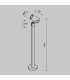 Scope Outdoor Bollard Black IP65 1xGU10-3