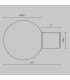 Bold I Outdoor Globe Wall Lamp Black IP54 1xE27-3