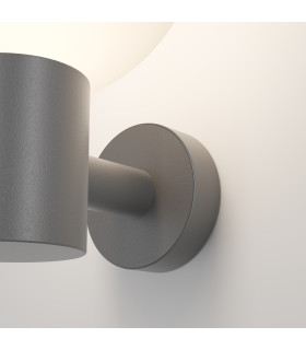 Bold II Outdoor Globe Wall Lamp Grey IP54 1xE27-2