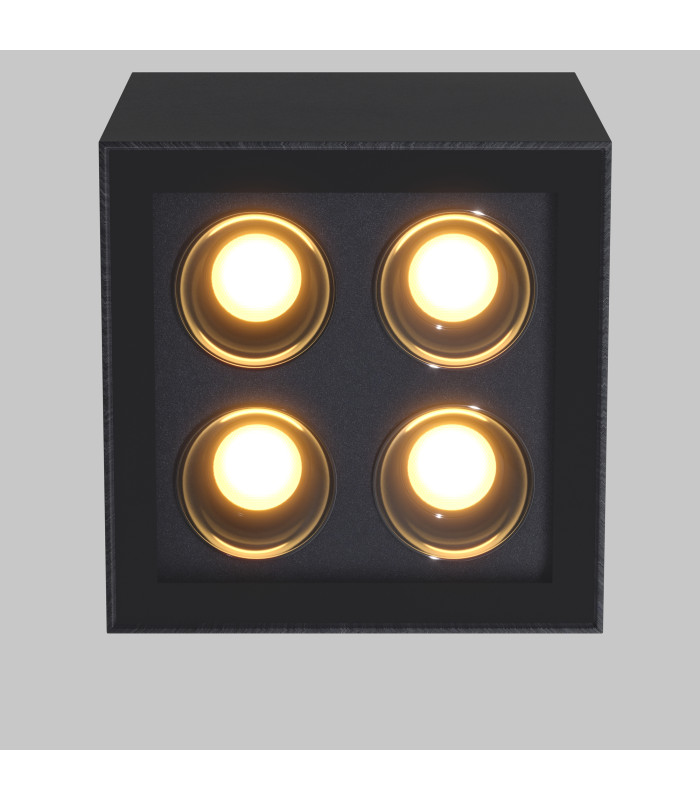Ares 7.5cm Outdoor Surface Mounted Downlight Graphite 3000K 500lm IP54-2