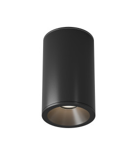 Zoom 10.5cm Round Outdoor Surface Mounted Downlight Black IP65 1xGU10-1