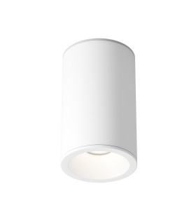 Zoom 10.5cm Round Outdoor Surface Mounted Downlight White IP65 1xGU10-1