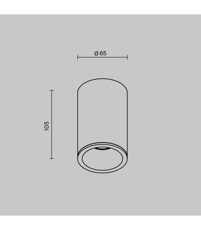 Zoom 10.5cm Round Outdoor Surface Mounted Downlight White IP65 1xGU10-3