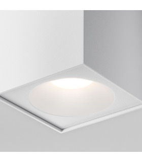 Zoom Square Outdoor Surface Mounted Downlight White IP65 1xGU10-2