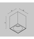 Zoom Square Outdoor Surface Mounted Downlight White IP65 1xGU10-3