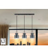Erika Bar Pendant Ceiling Light Black Copper 3xE27-1